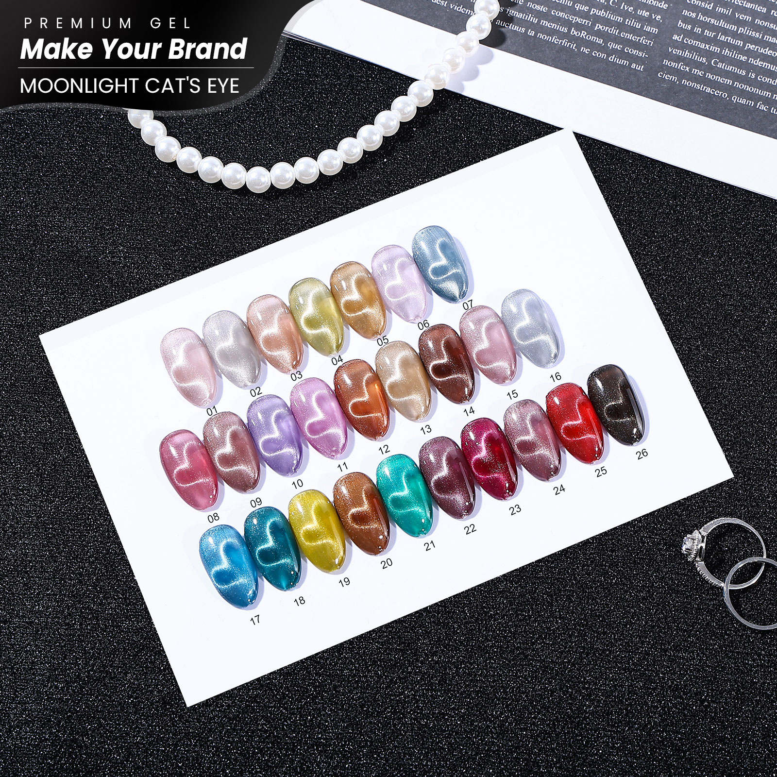 26 colors cat eye gel