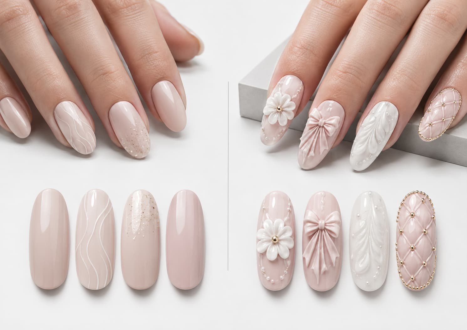 3D gel nail art vs regular gel polish