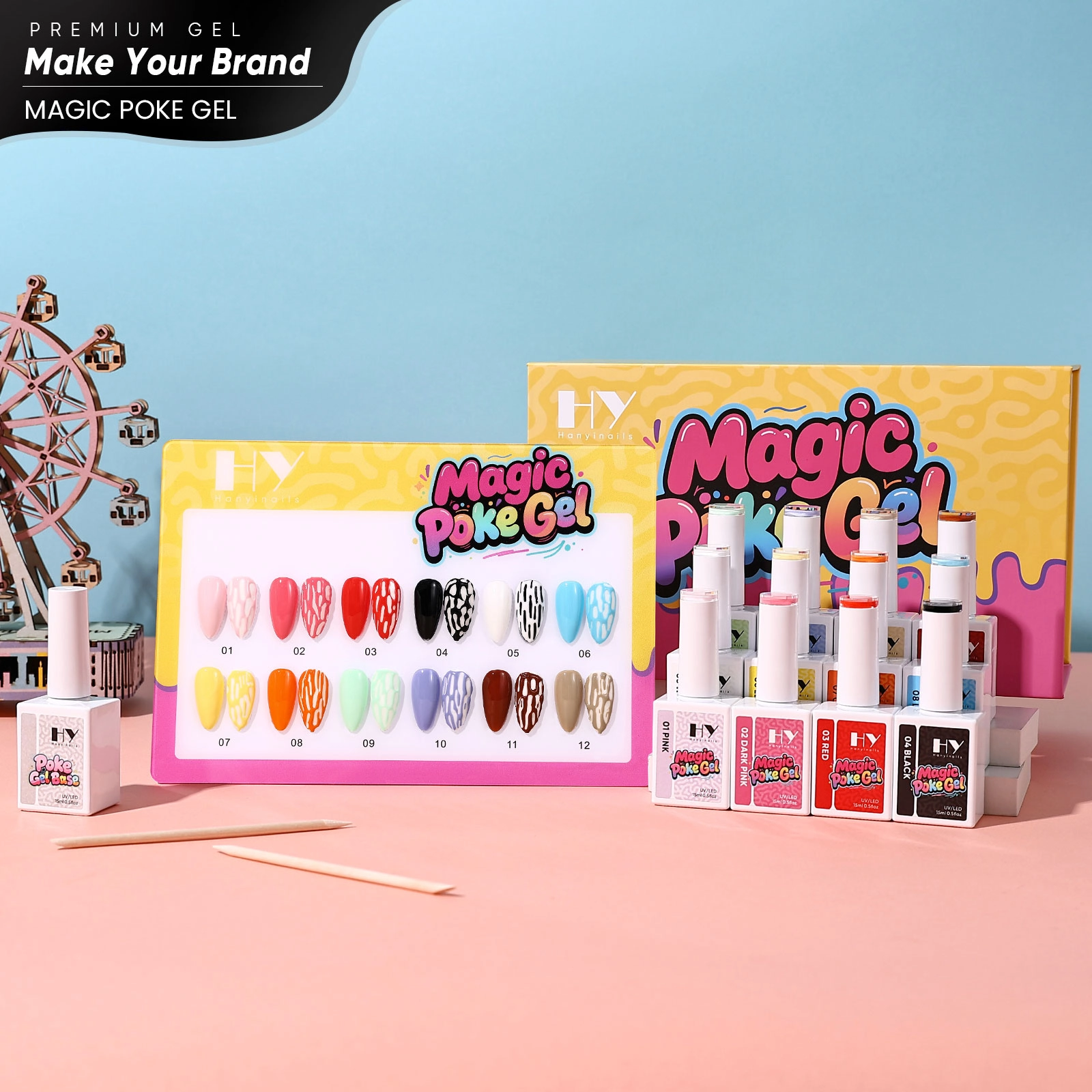 3D-Poke-Nail-Gel - Hanyinails 3D Poke Nail Gel - Hanyinails