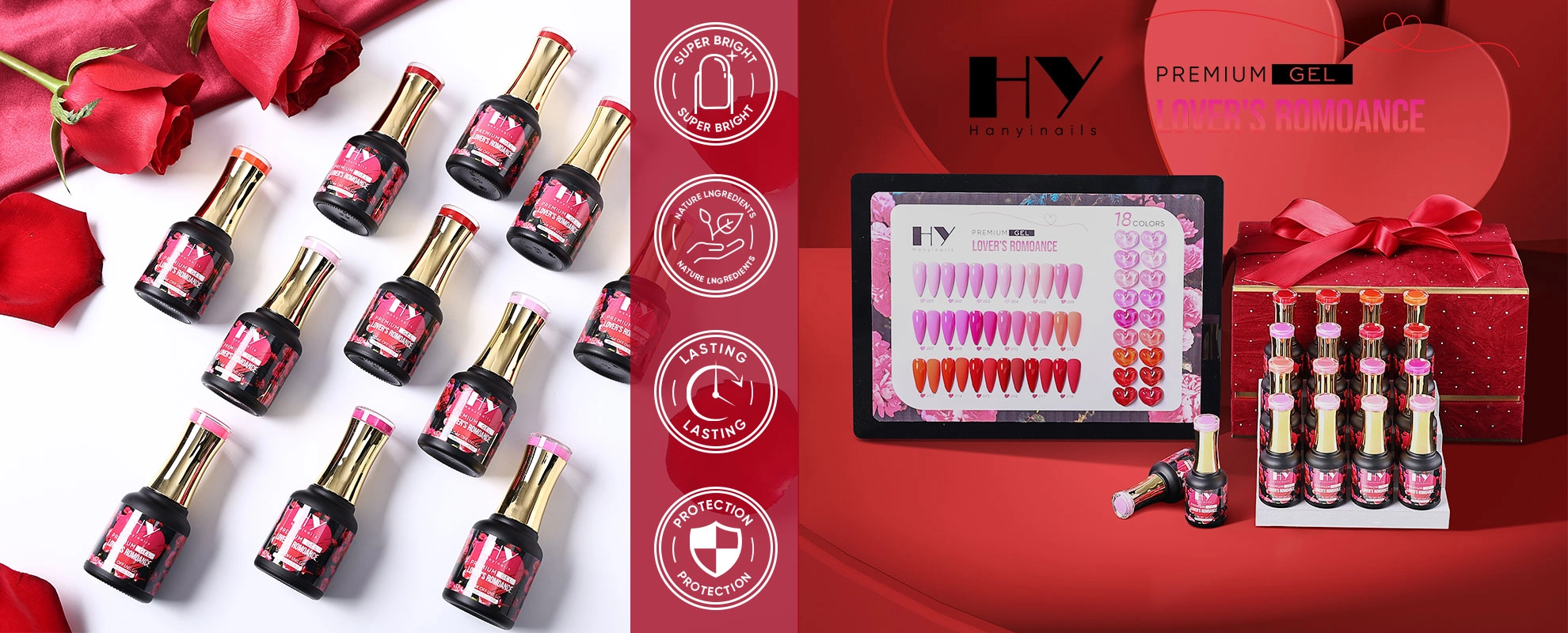 best-romantic-red-gel-polish-for-Valentine’s-nails - Hanyinails best romantic red gel polish for Valentine’s nails - Hanyinails