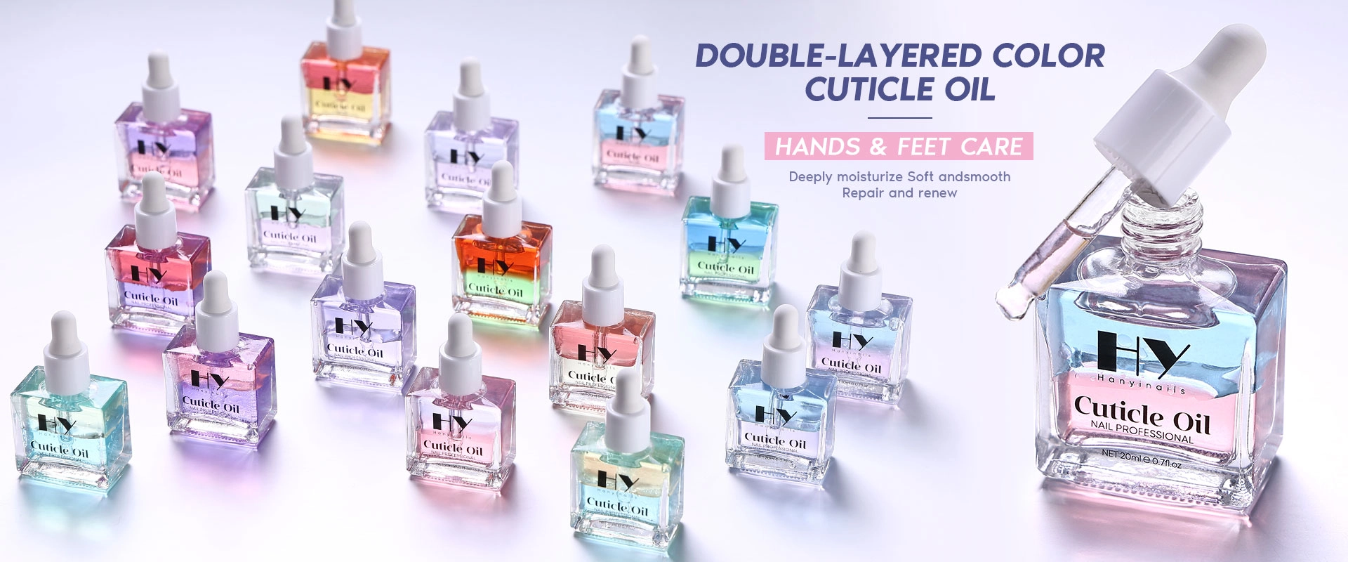 Двухфазное масло для кутикулы с эфирными маслами - Hanyinails Двухфазное масло для кутикулы с эфирными маслами - Hanyinails