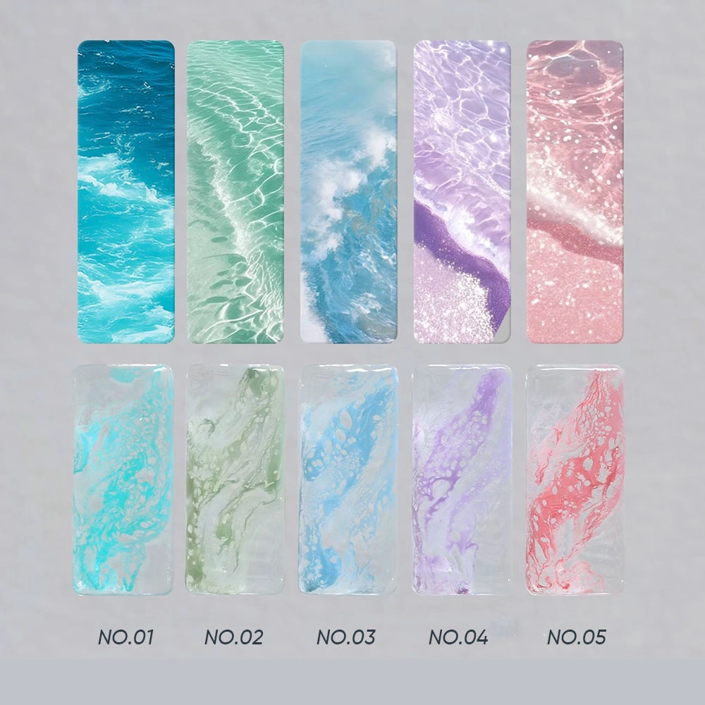 Blue wave nail polish - Hanyinails