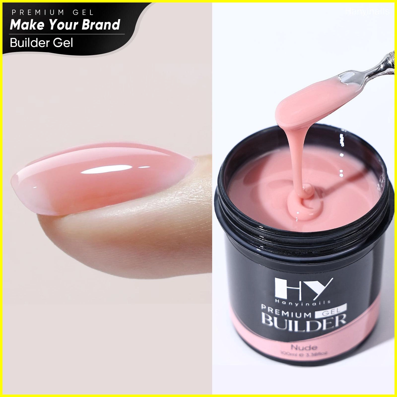 наращивание гелевого маникюра - Hanyinails