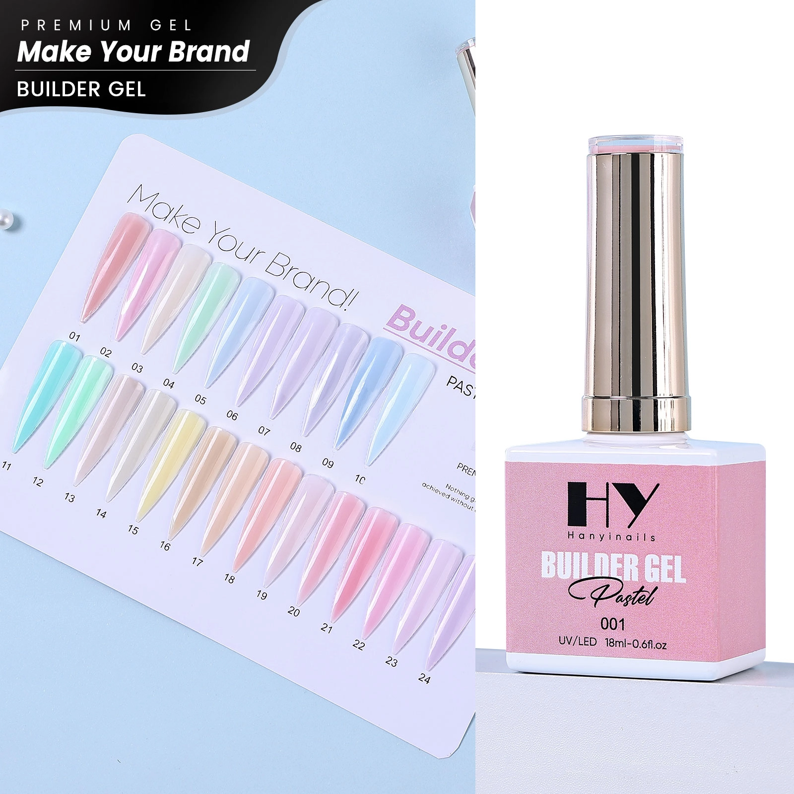 builder gel nails - Hanyinails