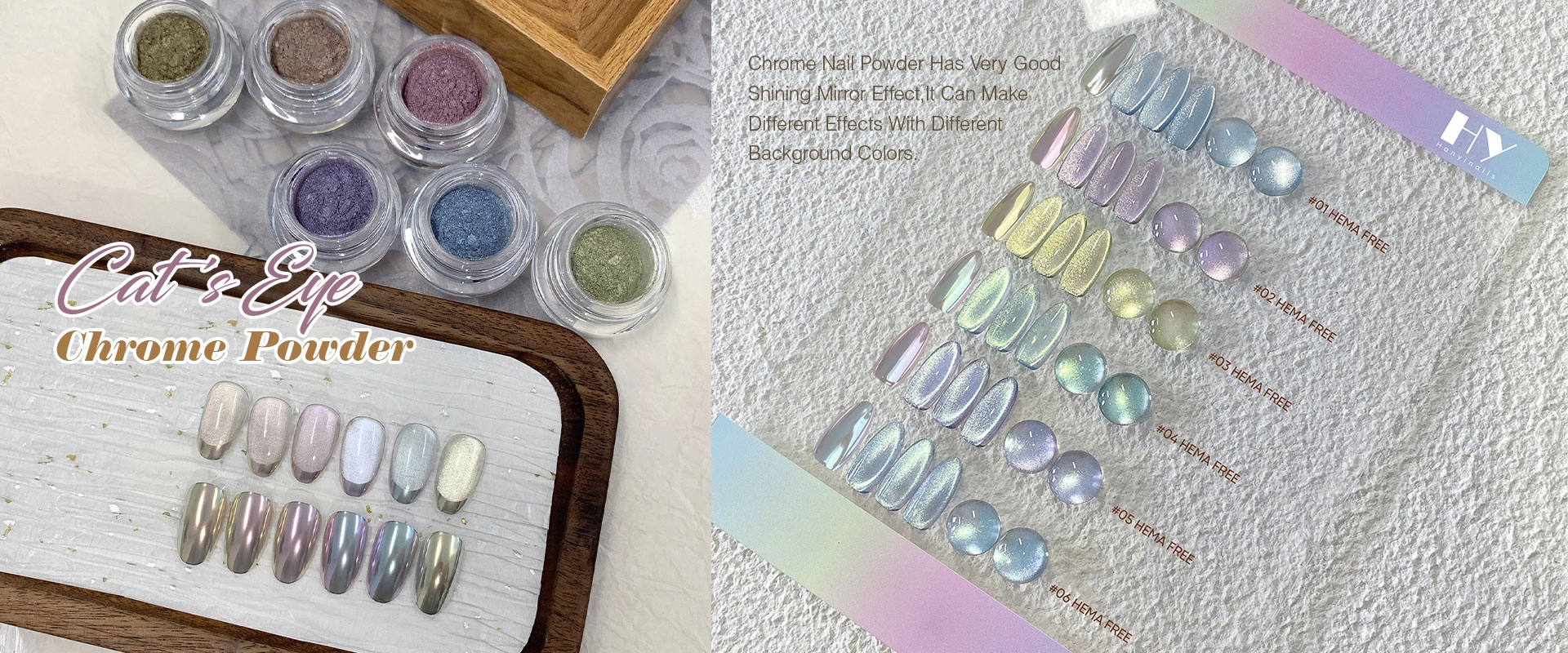 Cat-Eye&Chrome-Powder - Hanyinails Cat Eye&Chrome Powder-banner - Hanyinails