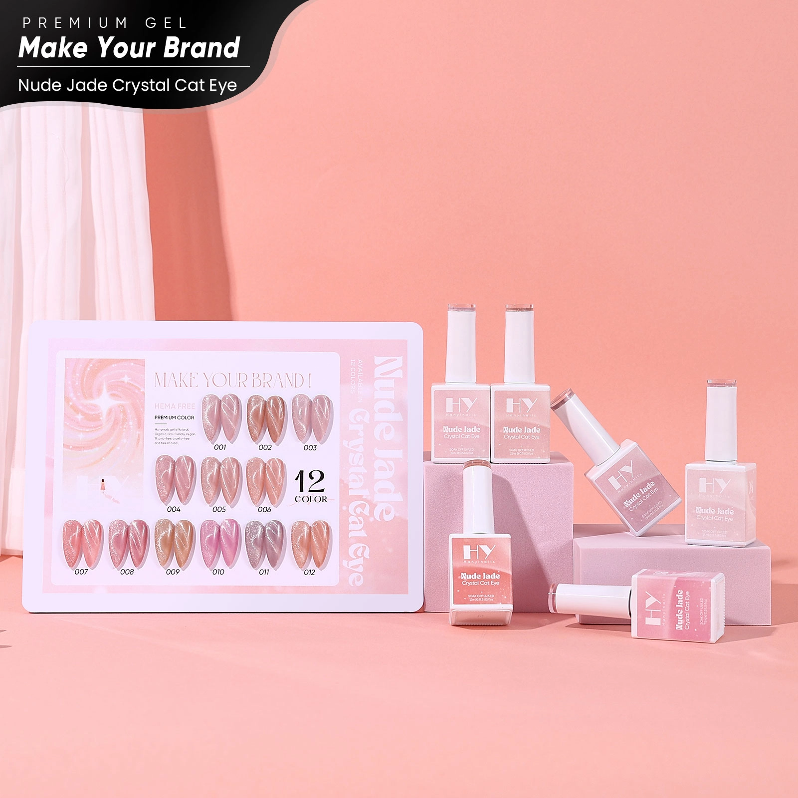 лак для ногтей «кошачий глаз» - Hanyinails