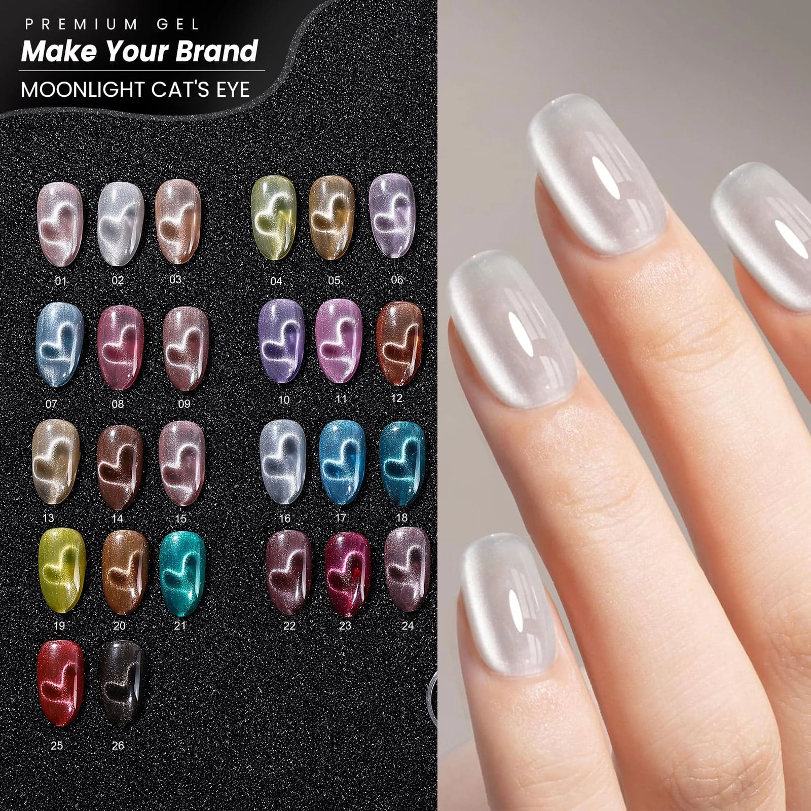 26Colors Moonlight Cateye Gel Polish Kit - Hanyinails