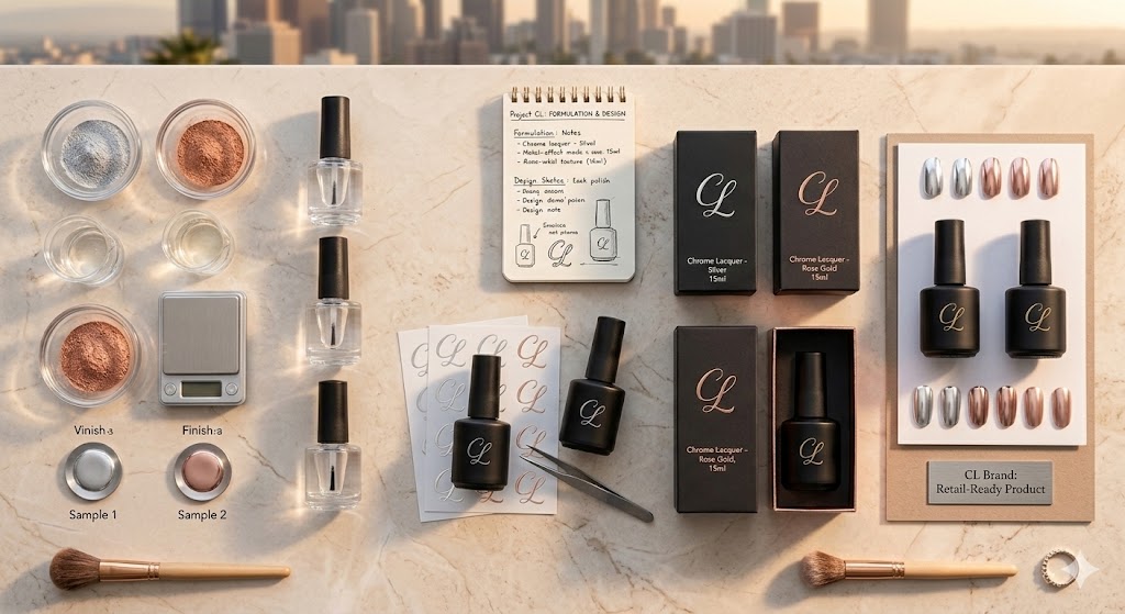 chrome nail polish product