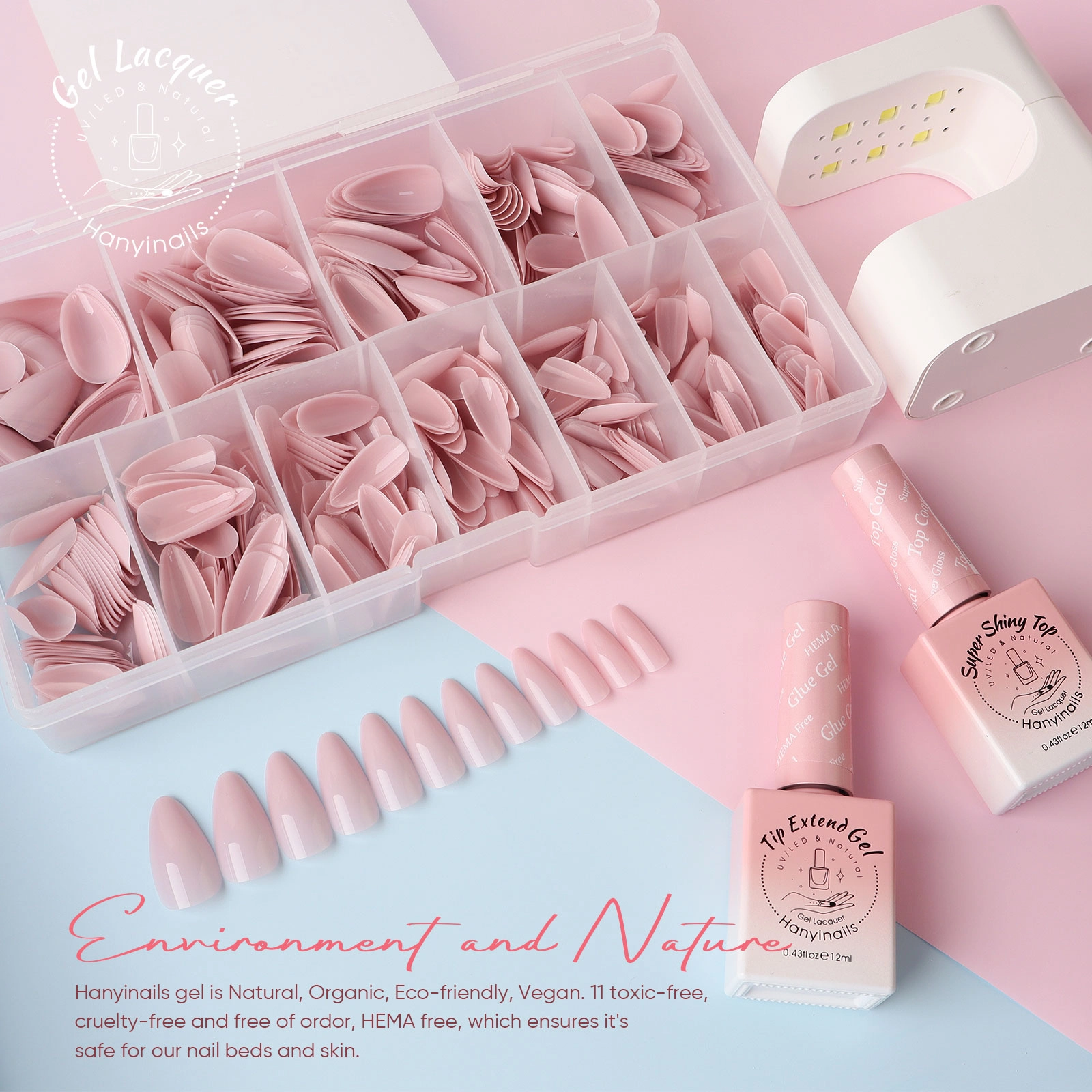 color tips for French manicure - Hanyinails