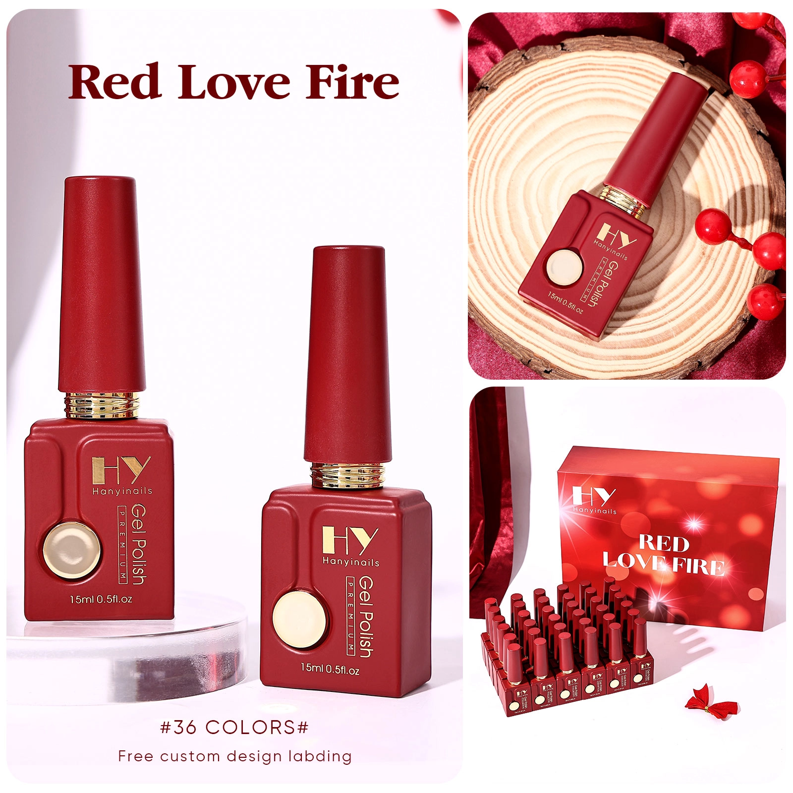 Crimson-Red-Gel - Hanyinails Crimson Red Gel - Hanyinails