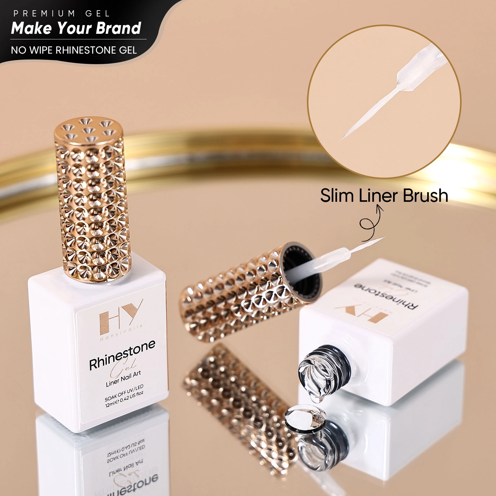 Crystal Nail Adhesive Gel - Hanyinails