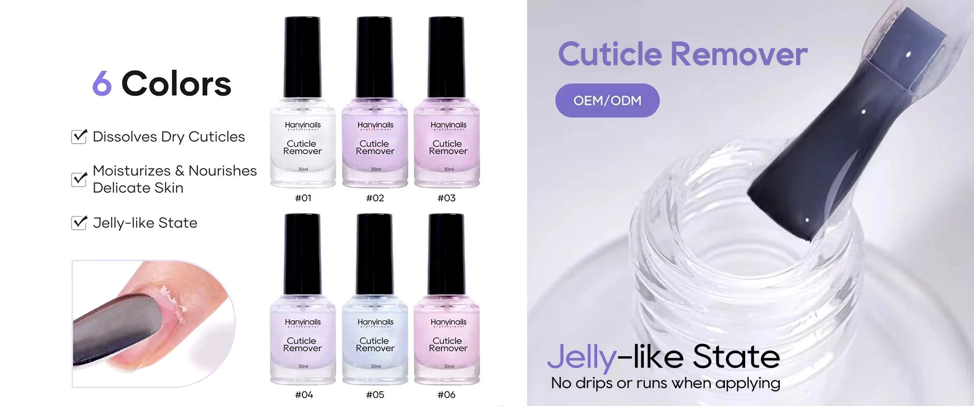 Средство для удаления кутикулы - Hanyinails