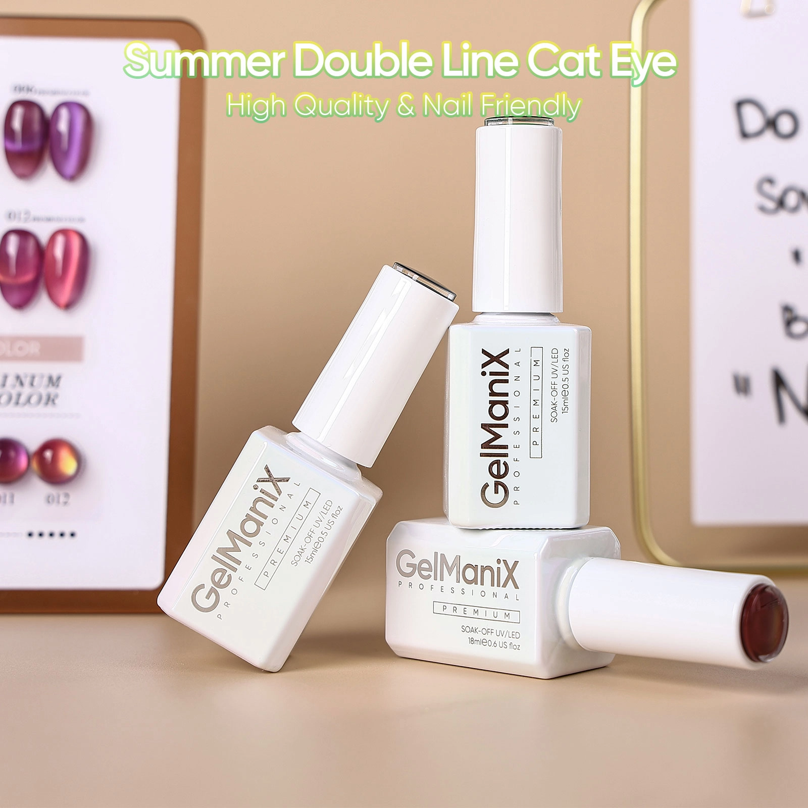 Double line cat eye - Hanyinails