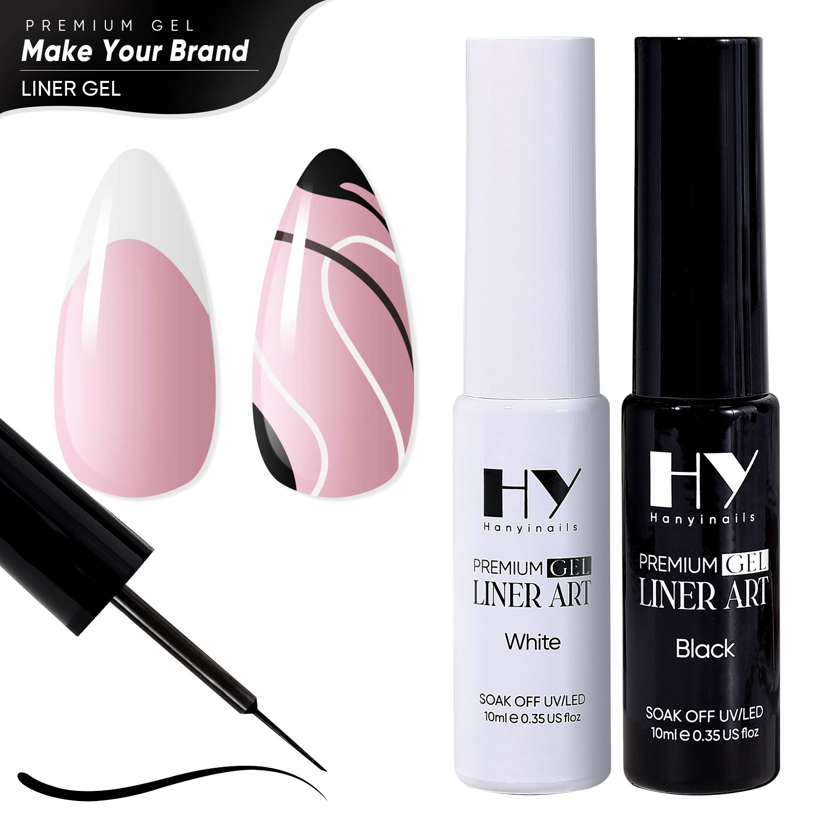 Fine Line Art Gel 10ml - Hanyinails