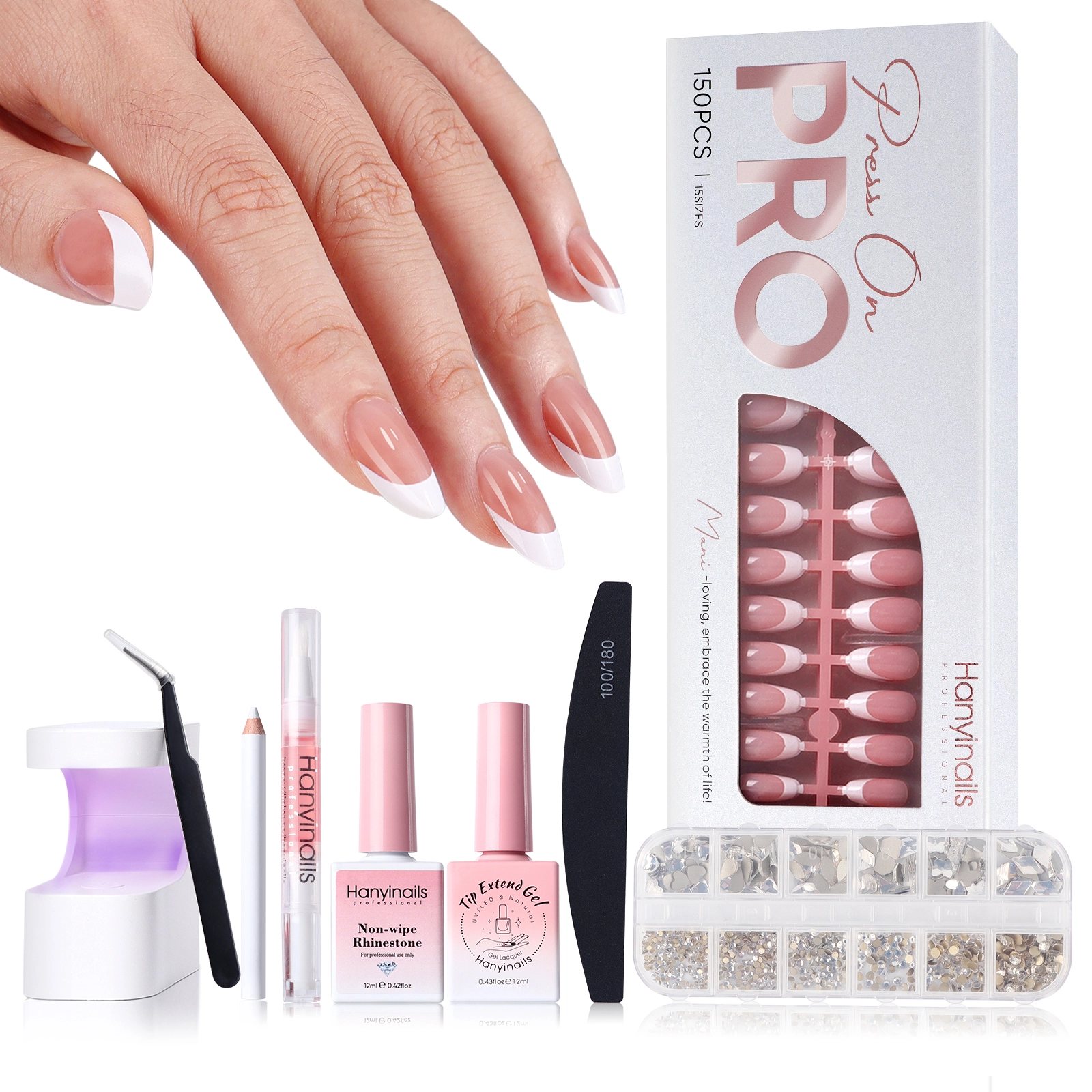 French nail tips kit - Hanyinails