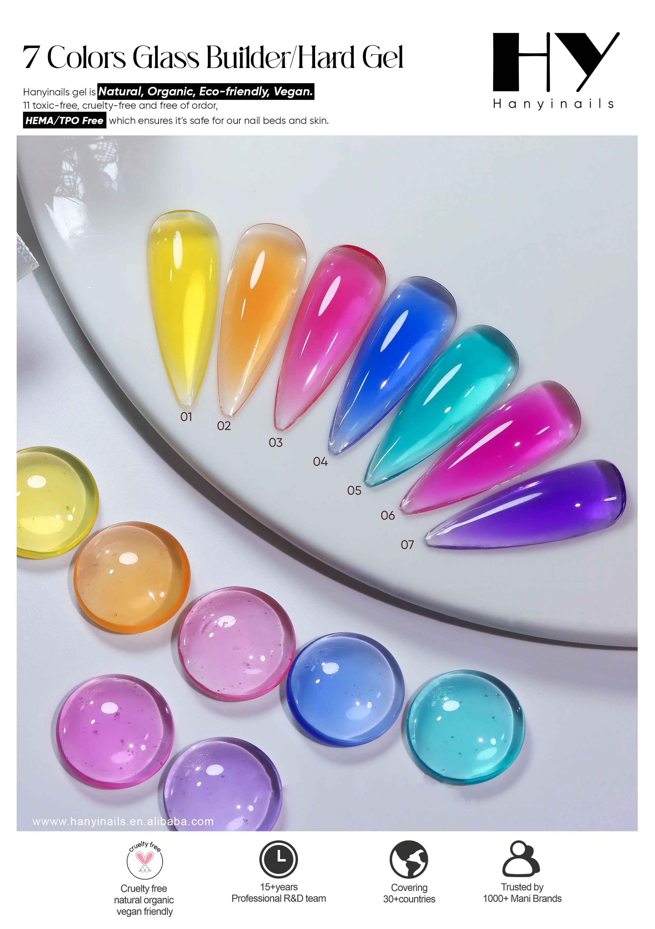 Glass Builder Hard Gel - Hanyinails