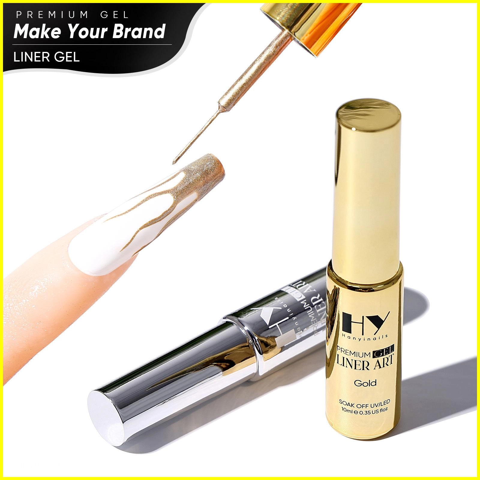 Gold-Liner-Art-Gel-for-Nails - Hanyinails Gold Liner Art Gel for Nails - Hanyinails