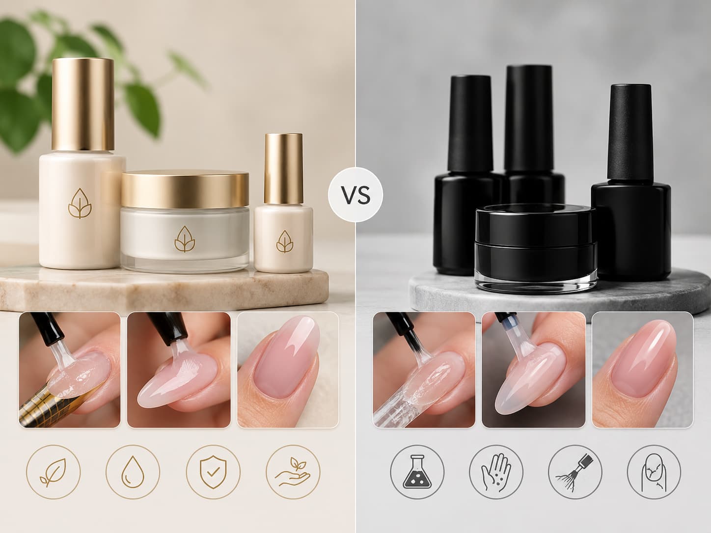 HEMA-free builder gel vs regular gel systems comparison
