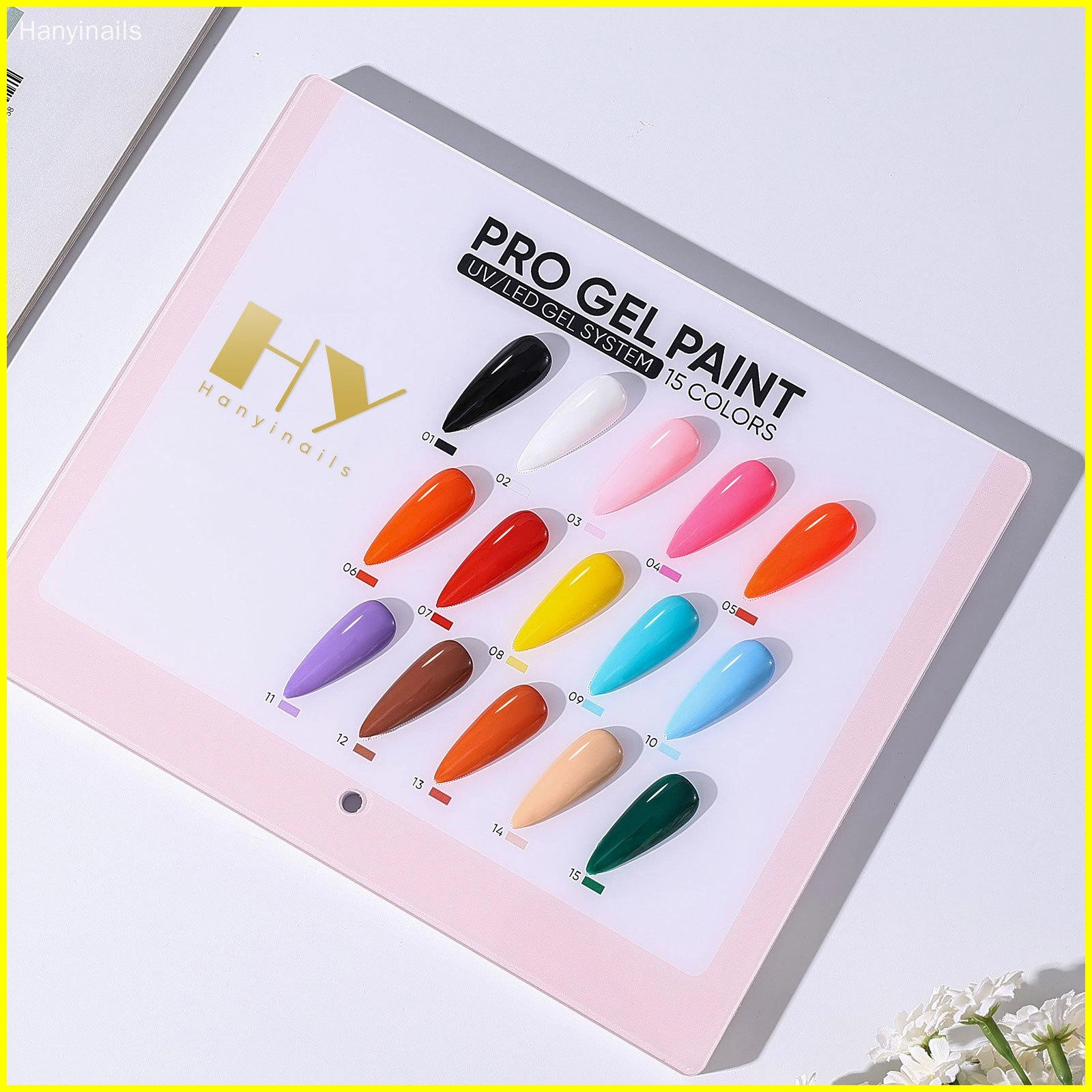 highly pigmented gel paint - Hanyinails