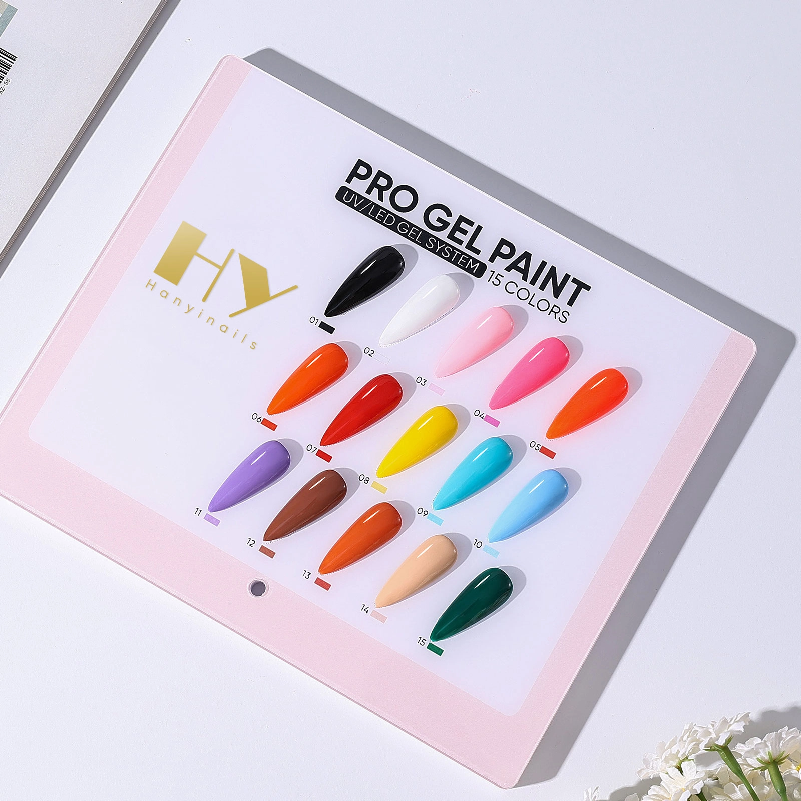 highly pigmented gel paint - Hanyinails