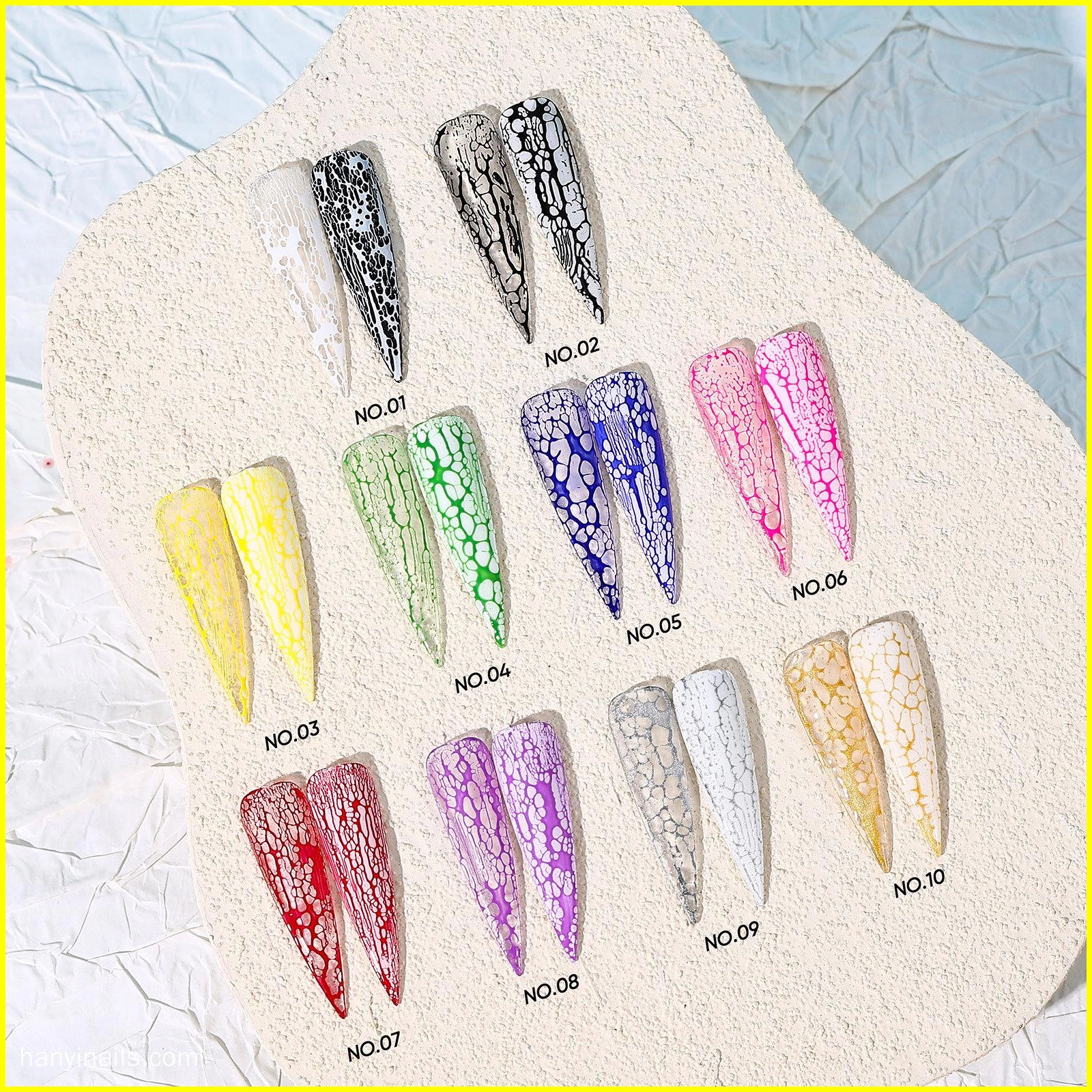 как-создать-абстрактные-гелевые-ногти - Hanyinails как создать абстрактные гелевые ногти - Hanyinails