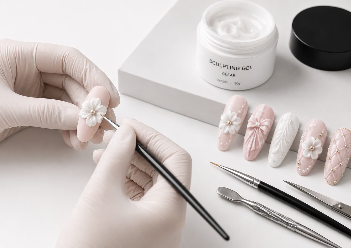How to use 3D sculpting gel for nail art