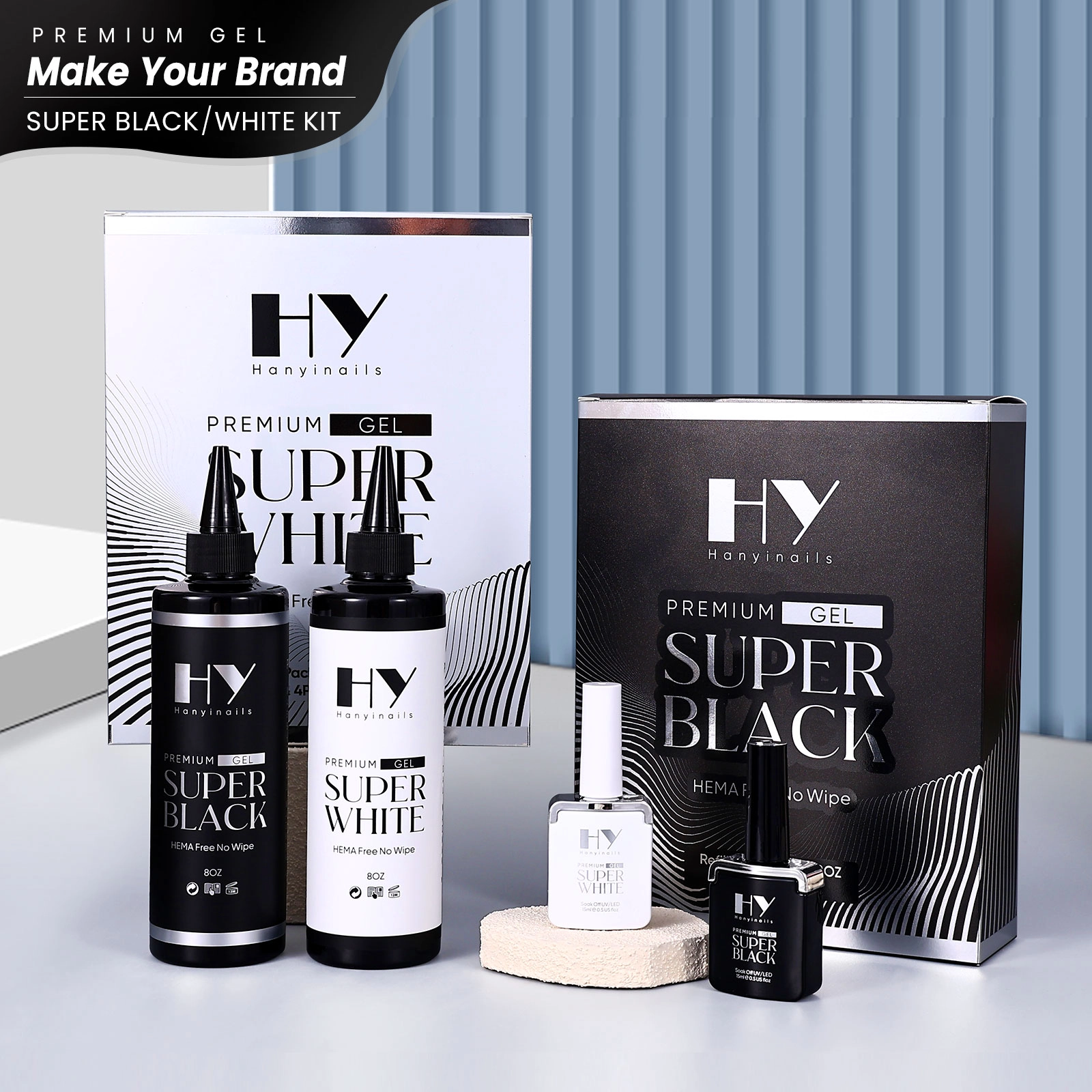 Hyper-Black-Gel-Polish - Hanyinails Hyper Black Gel Polish - Hanyinails