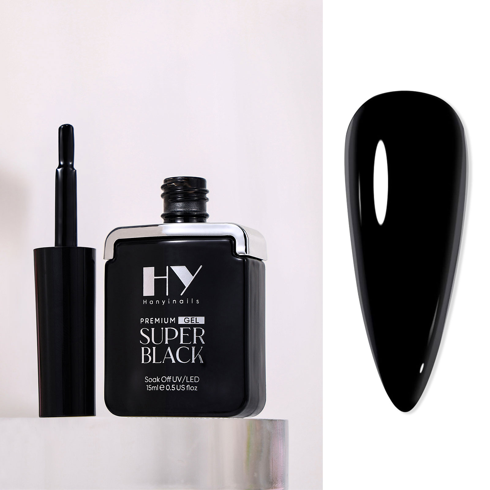 Hyper Black vs Super White gel