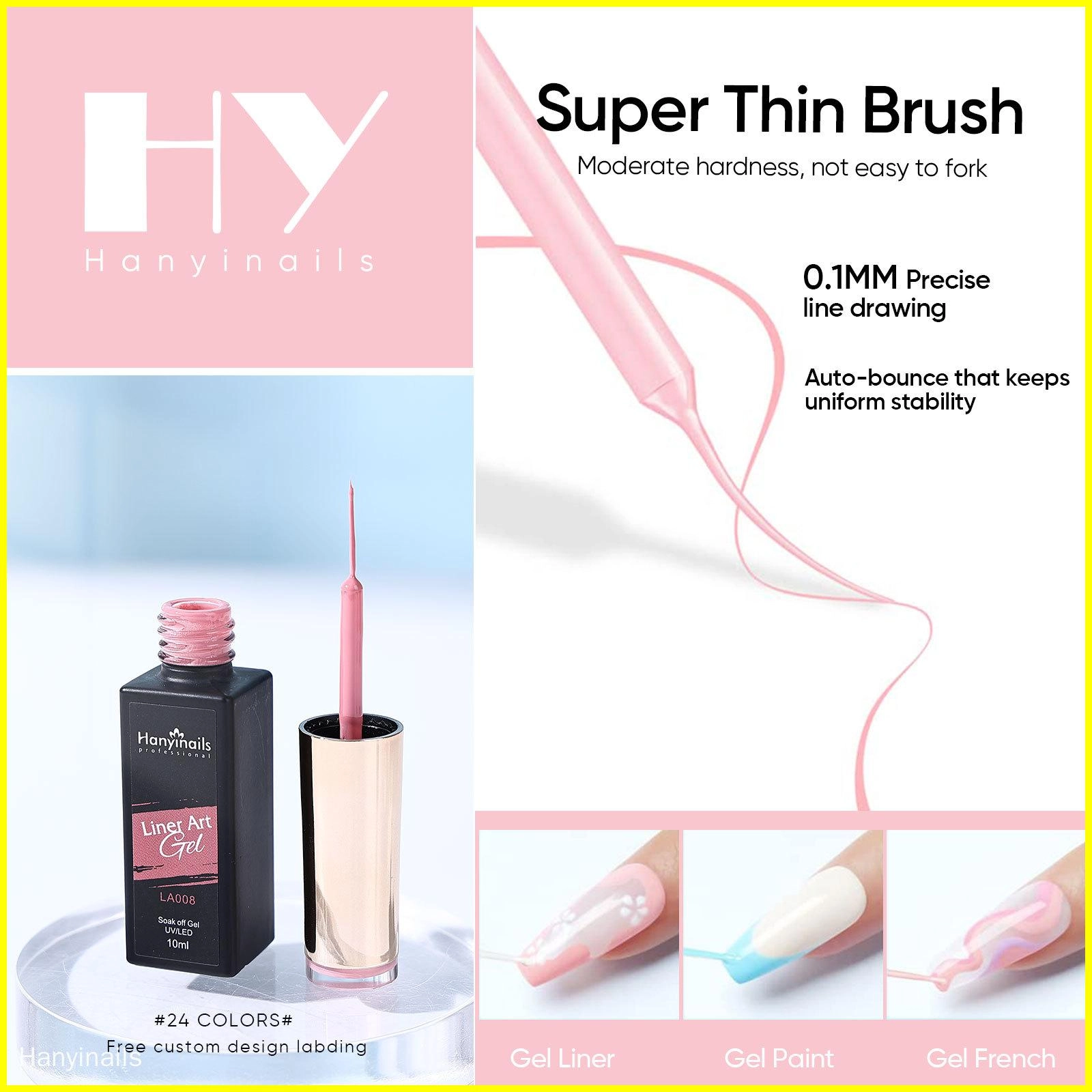 Liner Art Gel Kit for Fall Designs - Hanyinails