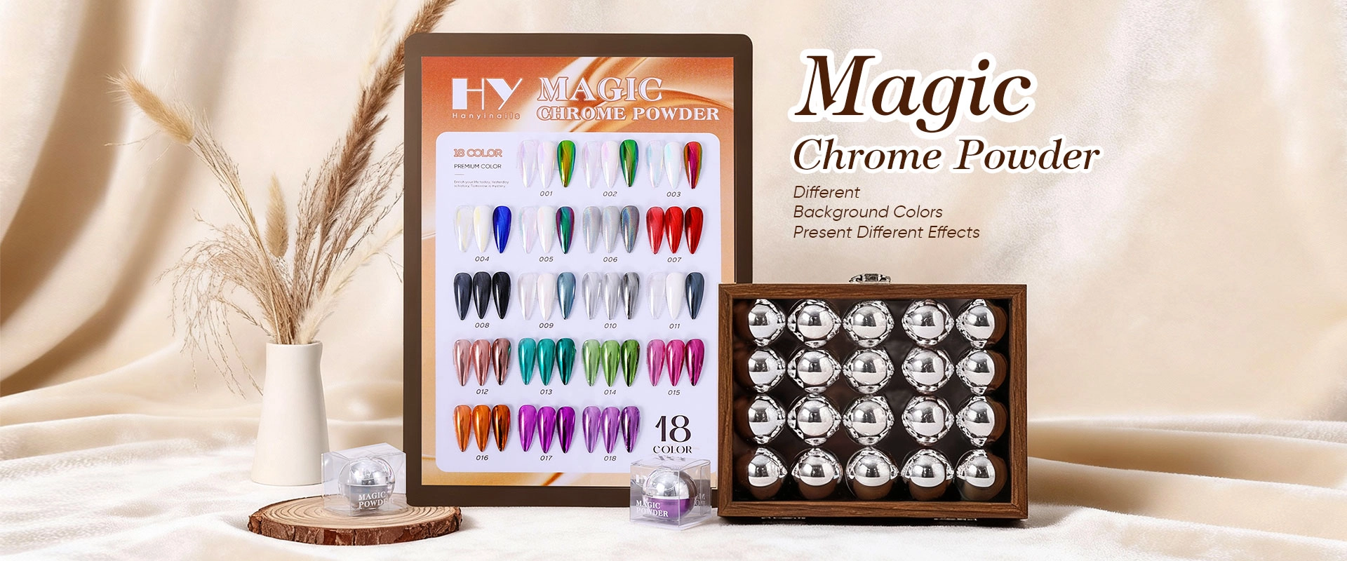Nail-Chrome-Powder - Hanyinails Magic-Chrome-Powder-banner - Hanyinails