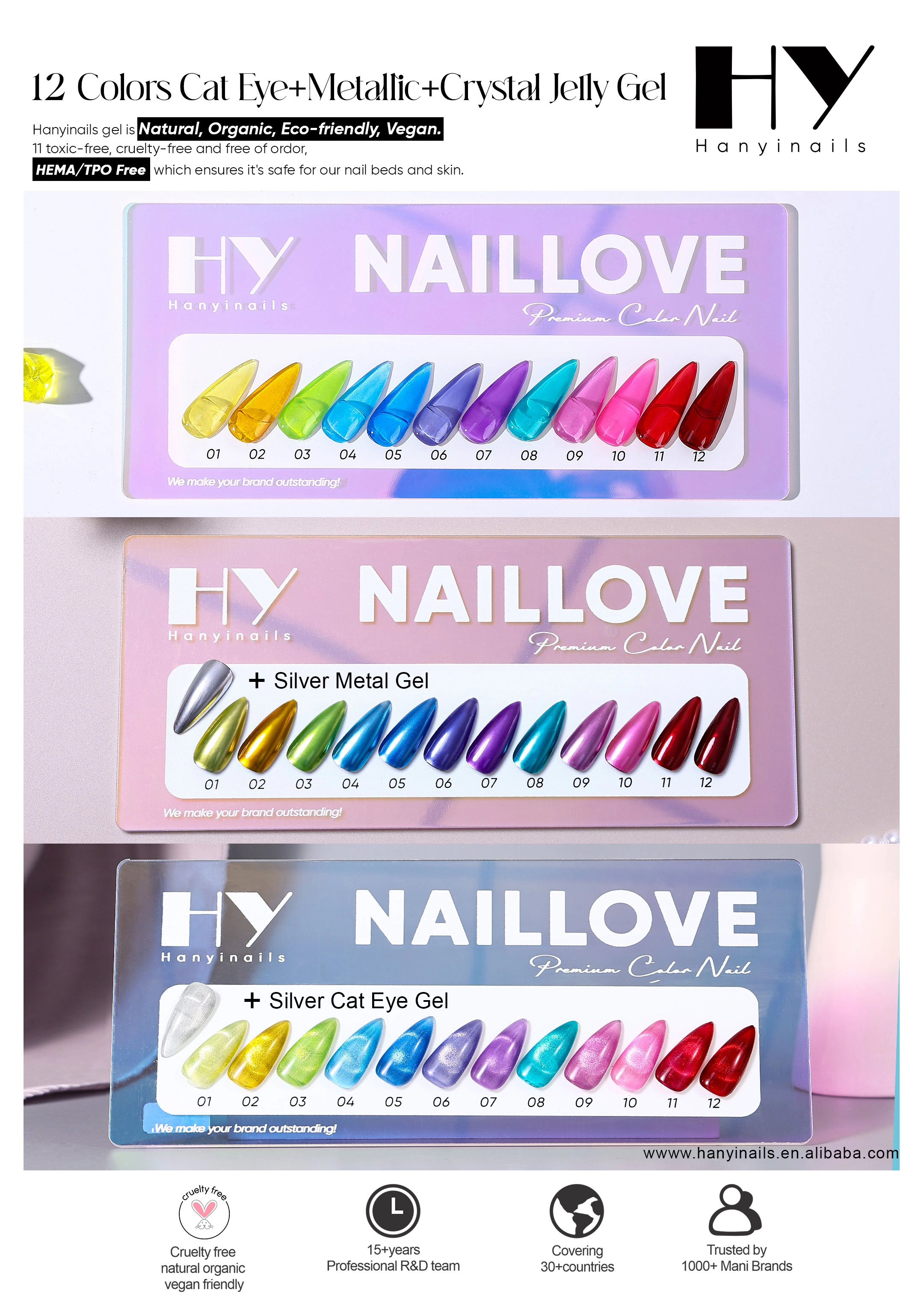 Metallic Gel Crystal Jelly Gel - Hanyinails
