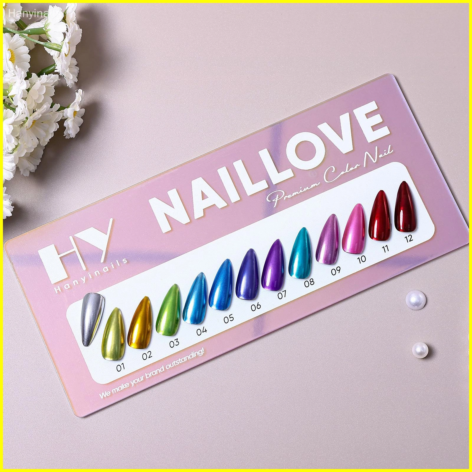 Металлик-Желе-Гель-Лак - Hanyinails Гель-лак металлик-желе - Hanyinails