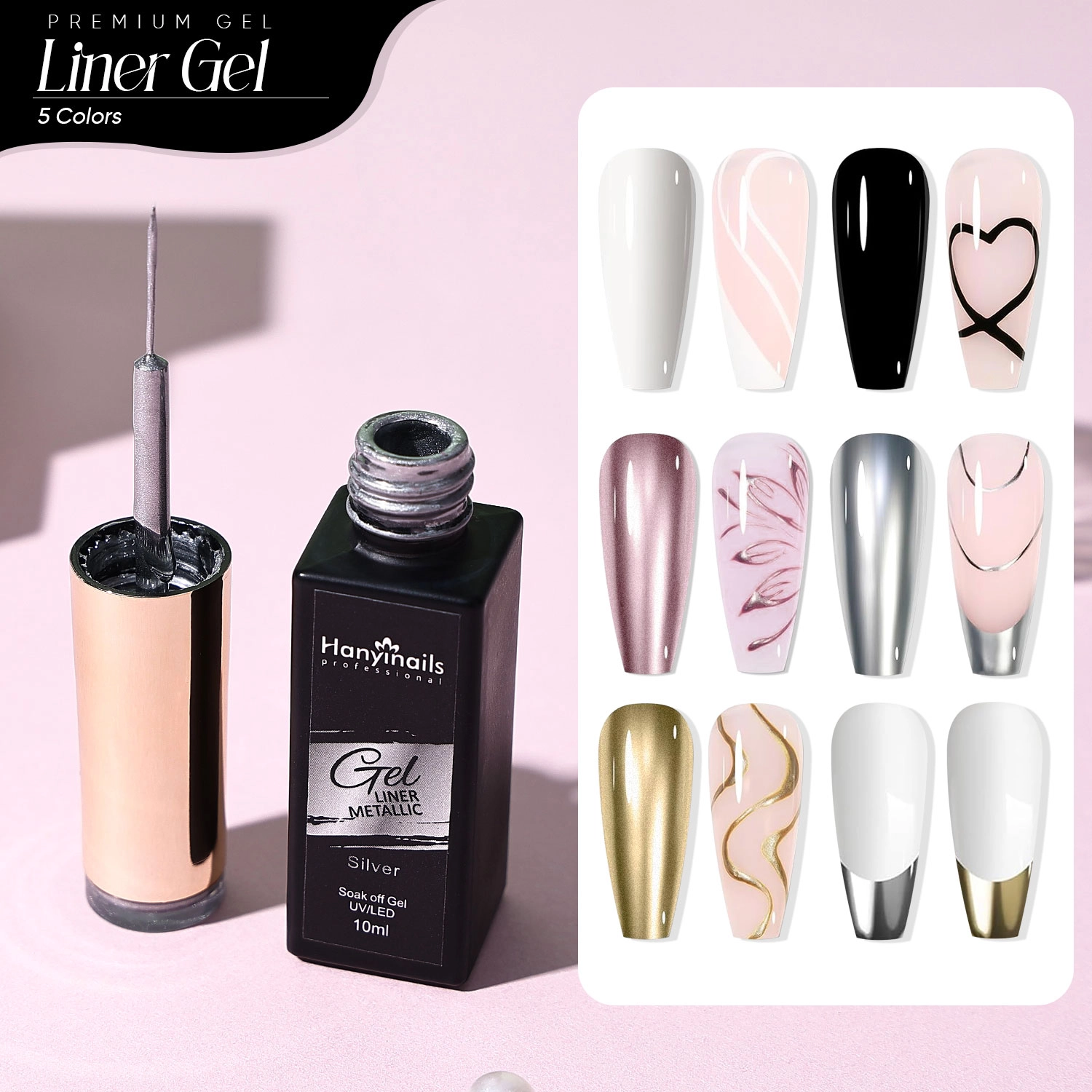 nail art liner gel polish - Hanyinails