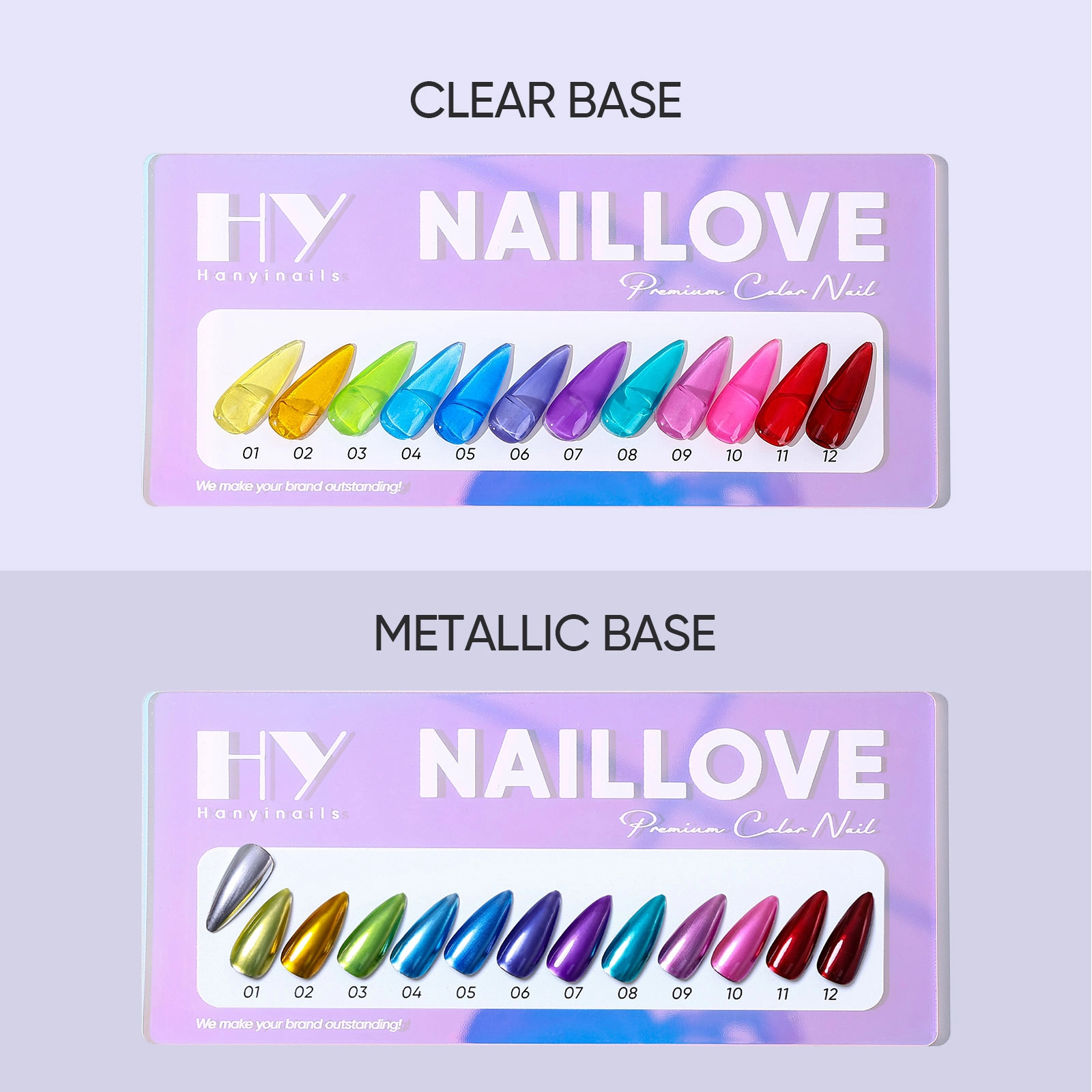 Набор-для-ногтей-с-металлической-основой-и-желейным-топом - Hanyinails Набор для ногтей с металлической основой и желейным покрытием - Hanyinails