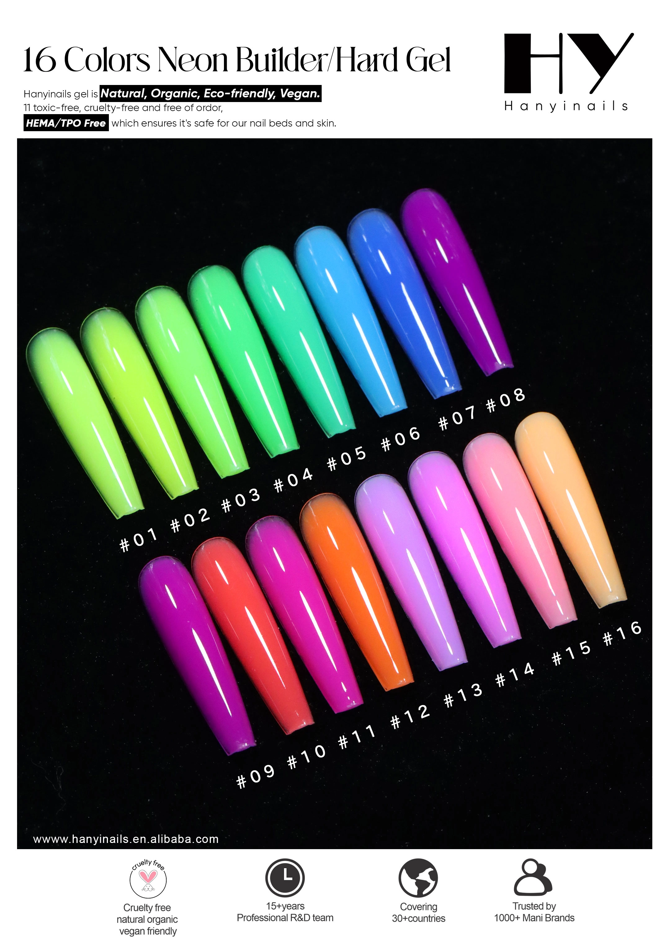 Neon Builder Hard Gel - Hanyinails