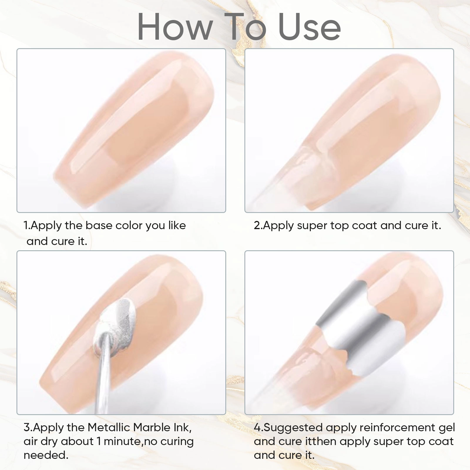 No-Cure-Marble-Ink - Hanyinails No-Cure Marble Ink - Hanyinails