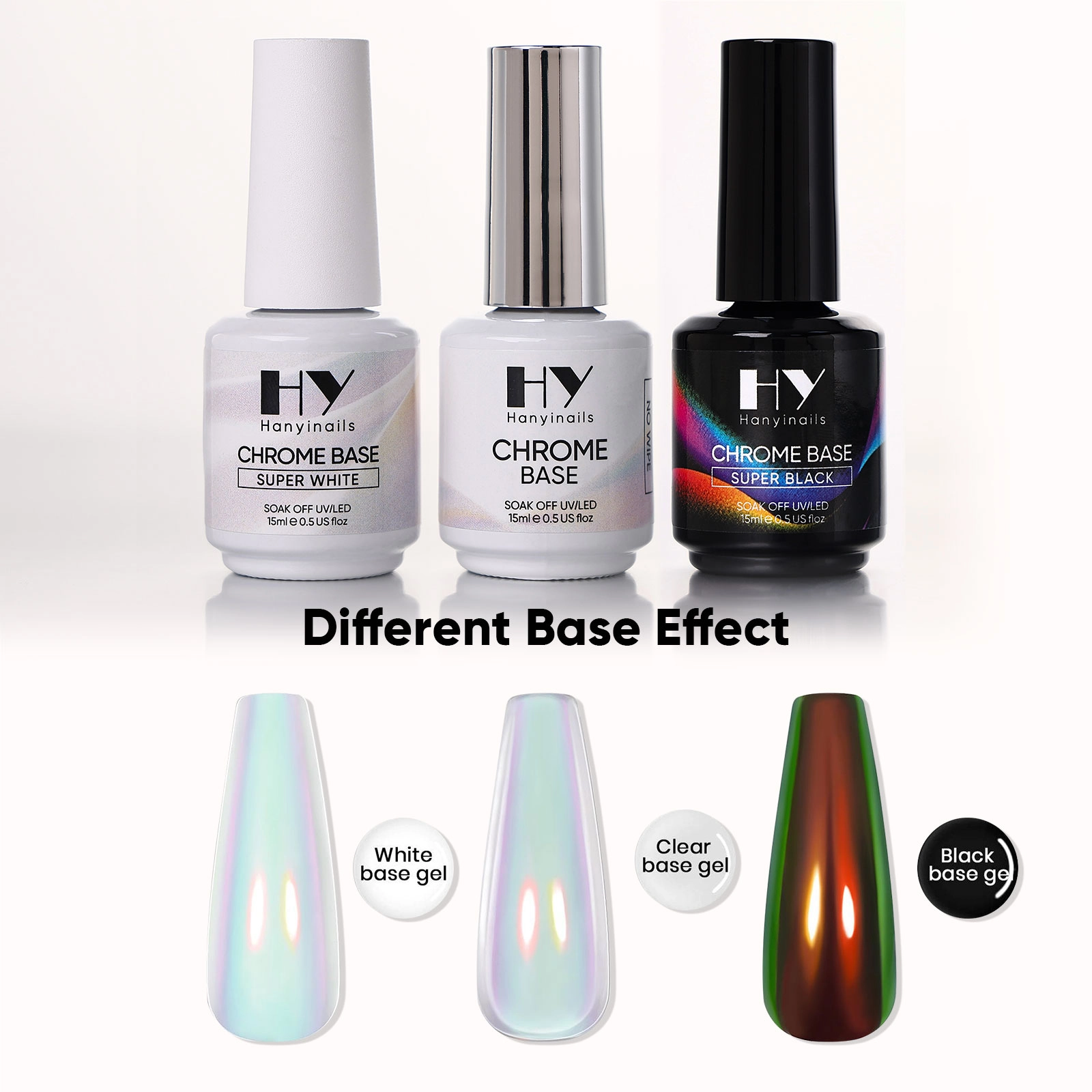 No-wipe chrome base - Hanyinails
