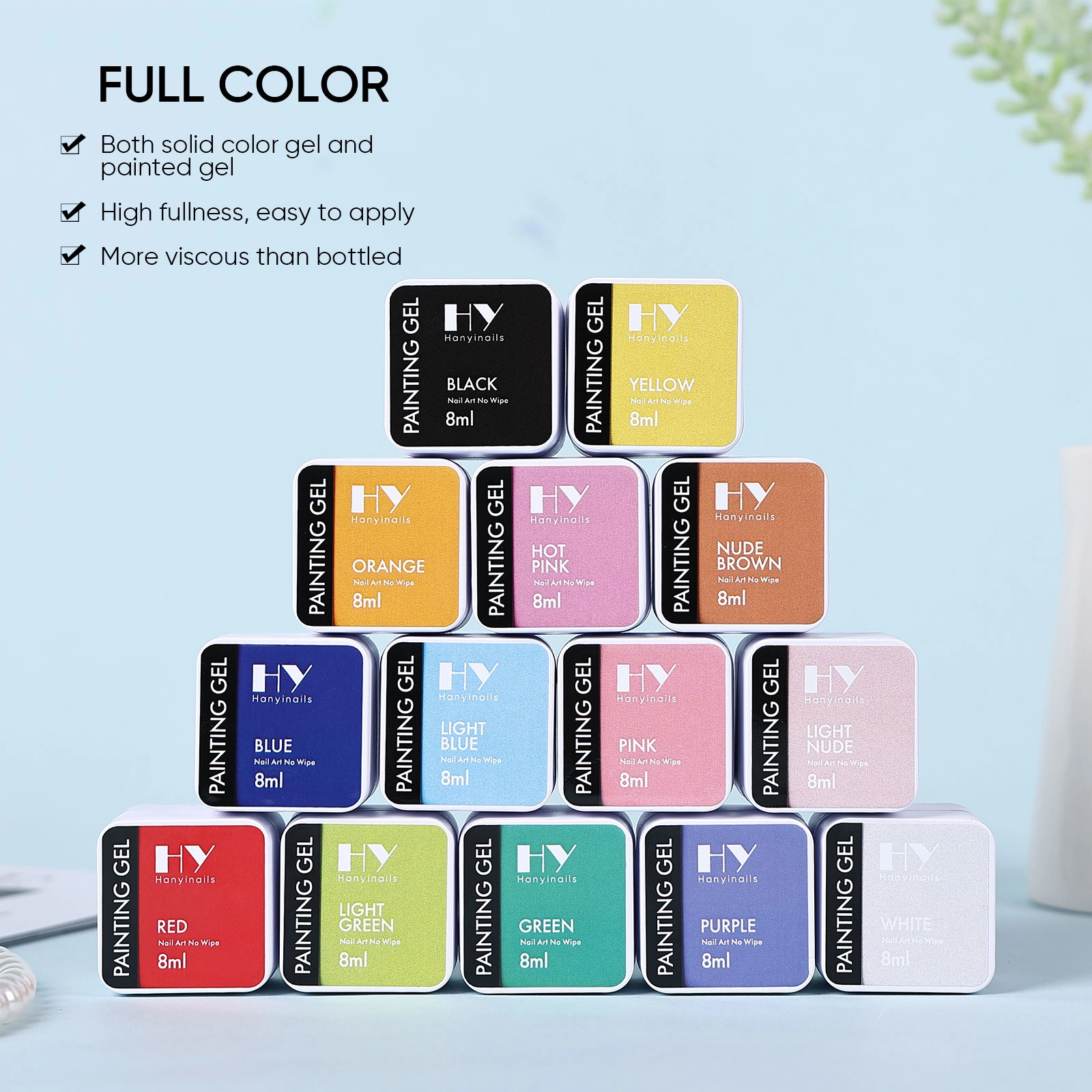 No-wipe-gel-paint-for-detailed-nail-art - Hanyinails No wipe gel paint for detailed nail art - Hanyinails