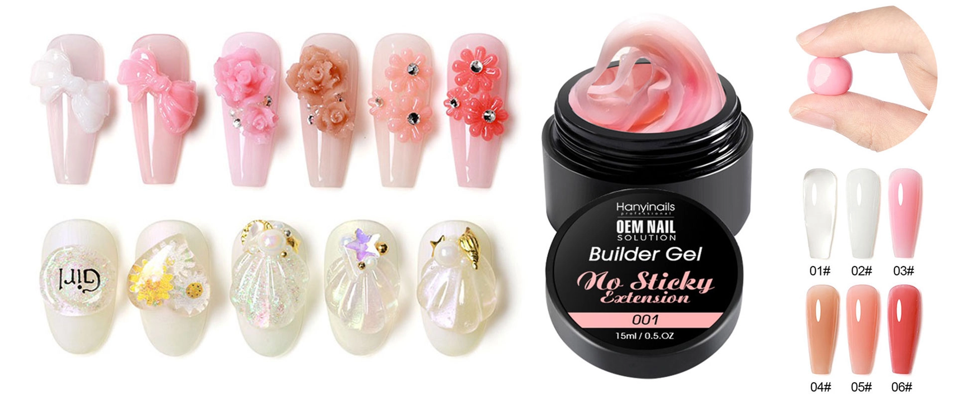 Non-Sticky-3D-Gel - Hanyinails