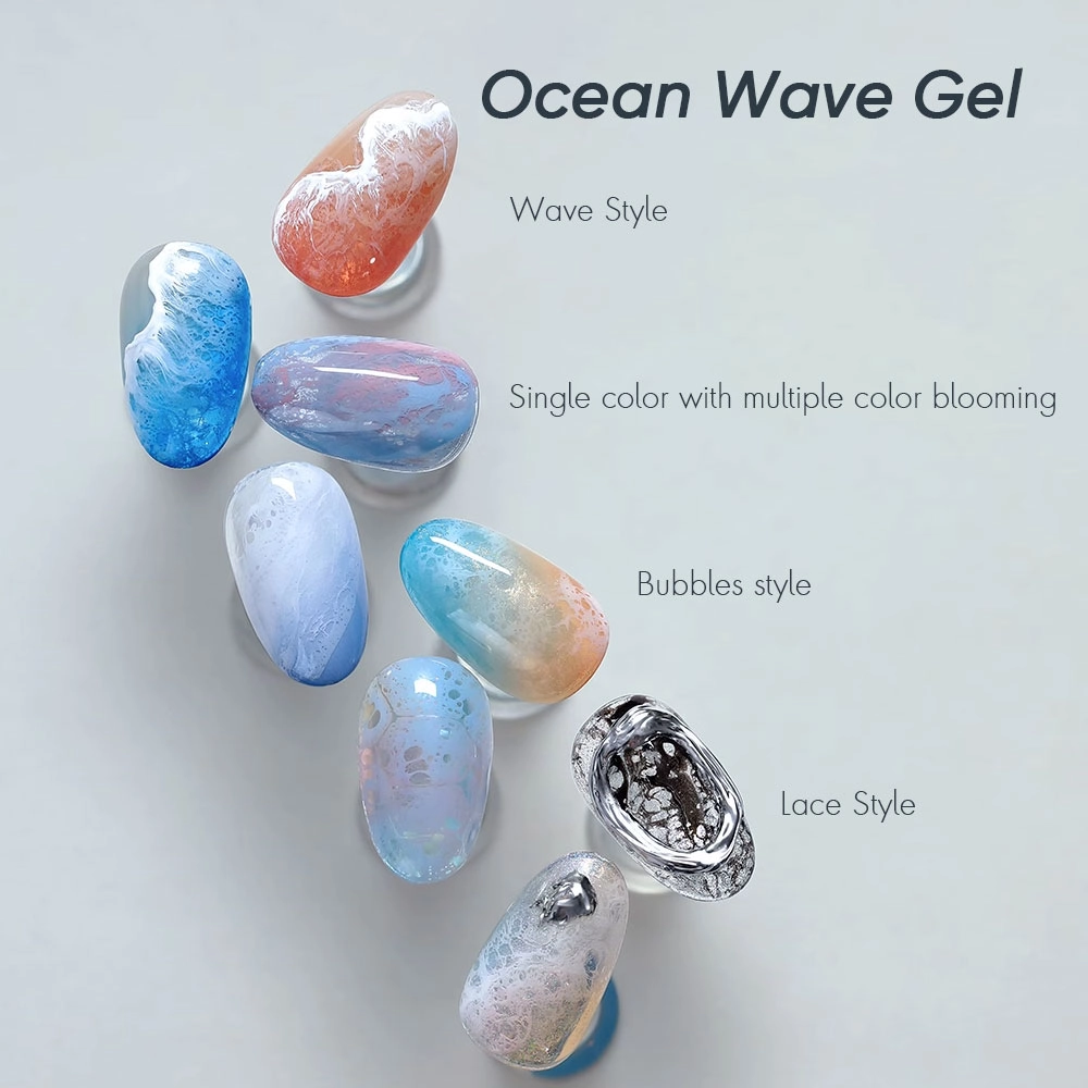 Ocean wave gel - Hanyinails