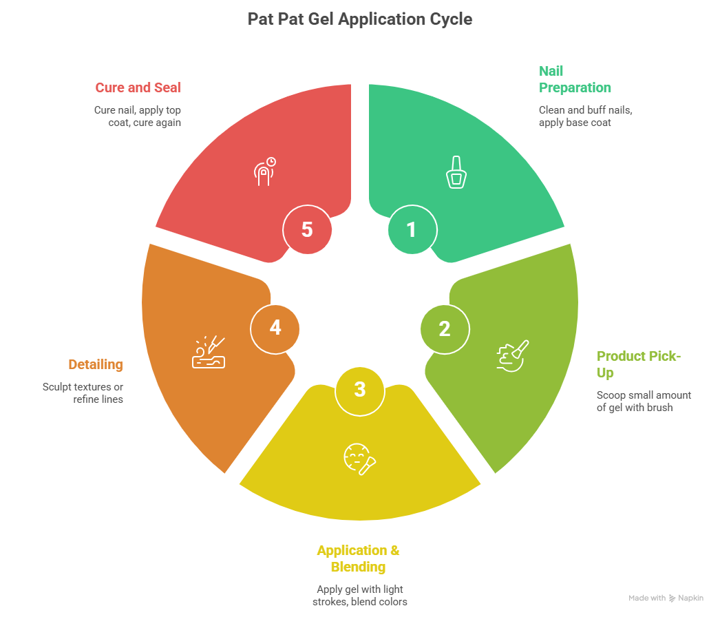 Pat Pat Gel Application Cycle