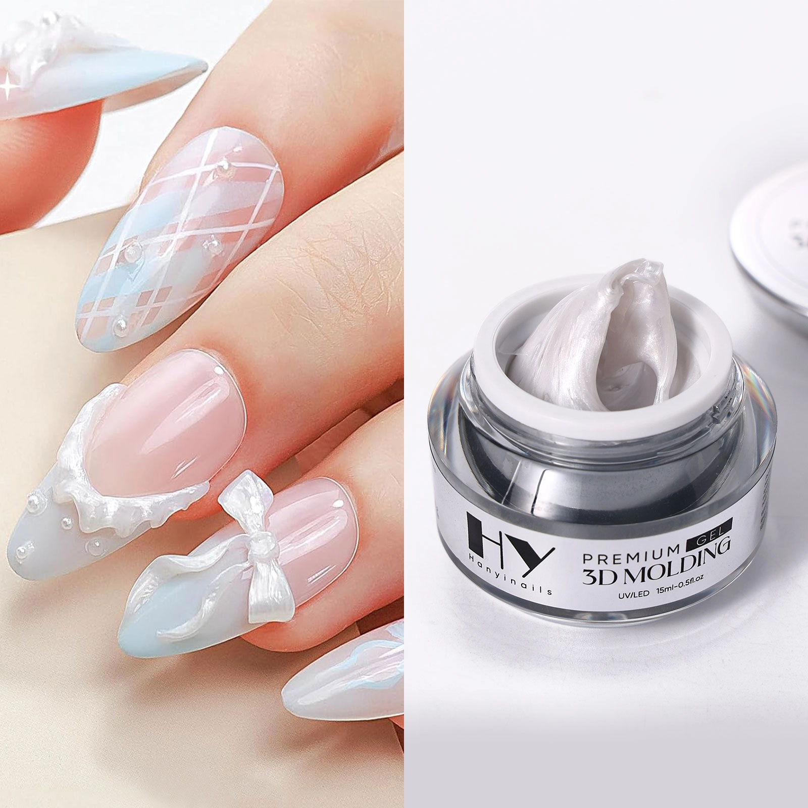 3D-Design-Gel - Hanyinails Pearl-white-1 - Hanyinails
