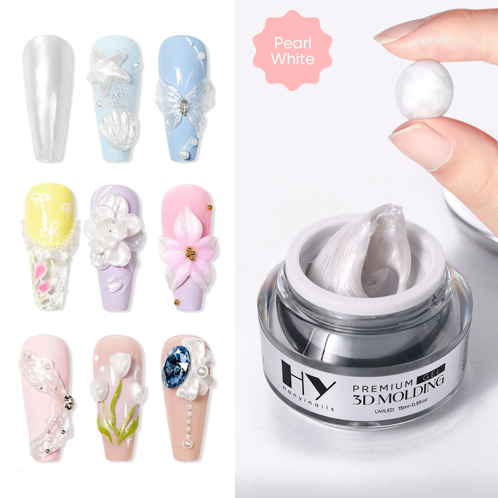 3D-Sculpting-Gel - Hanyinails Pearl-white-2 - Hanyinails