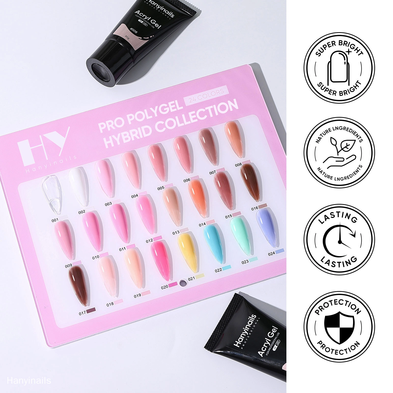 polygel nail extensions - Hanyinails