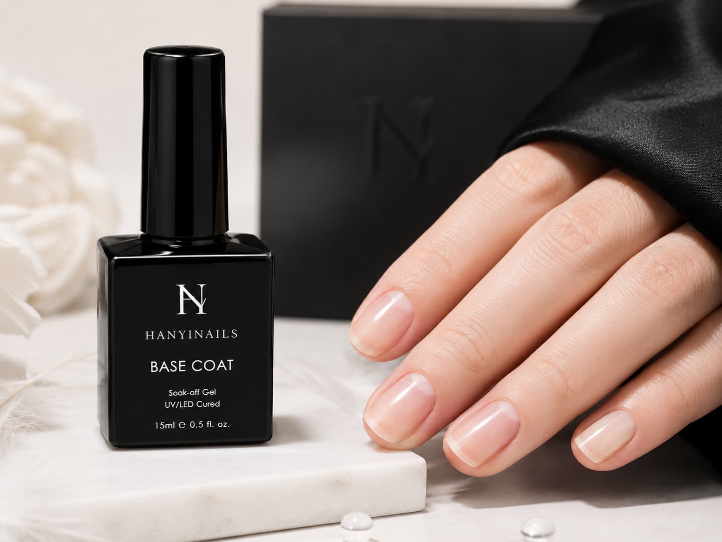 Private label gel base coat manufacturing by Hanyinails