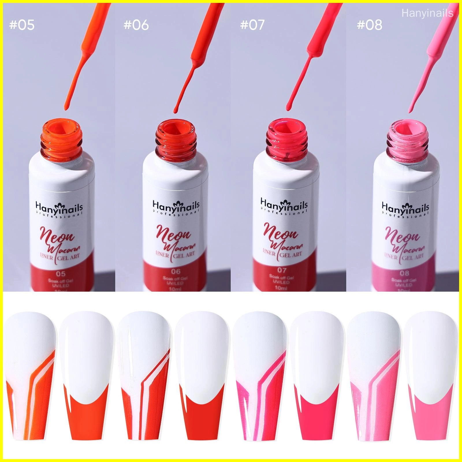Professional Neon Liner Art Gel - Hanyinails