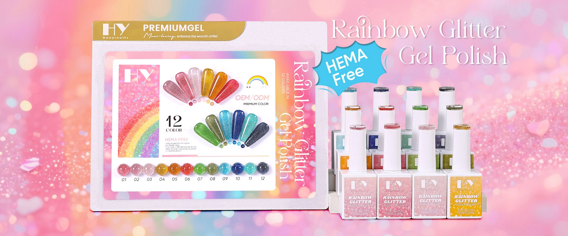Rainbow-Glitter-banner - Hanyinails