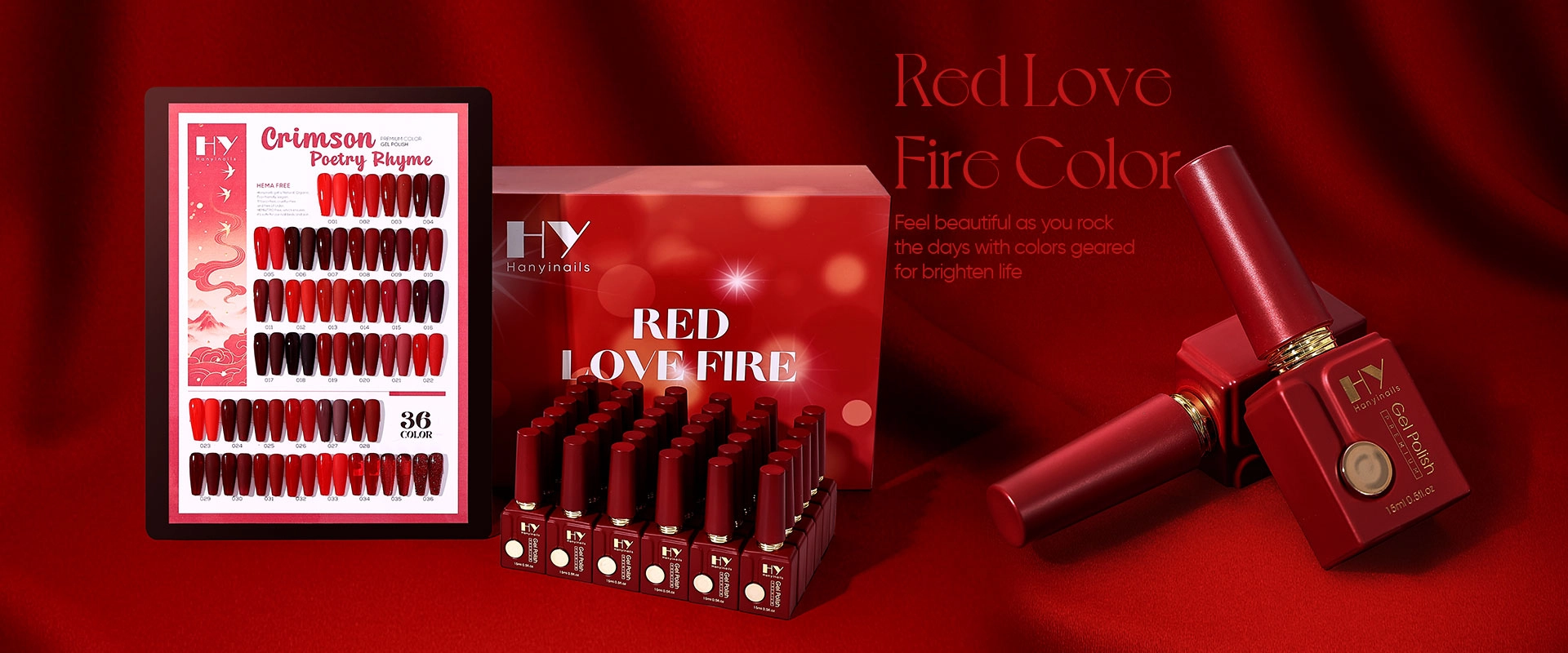 Red-Love-Fire-Color - Hanyinails Red-Love-Fire-Color - Hanyinails
