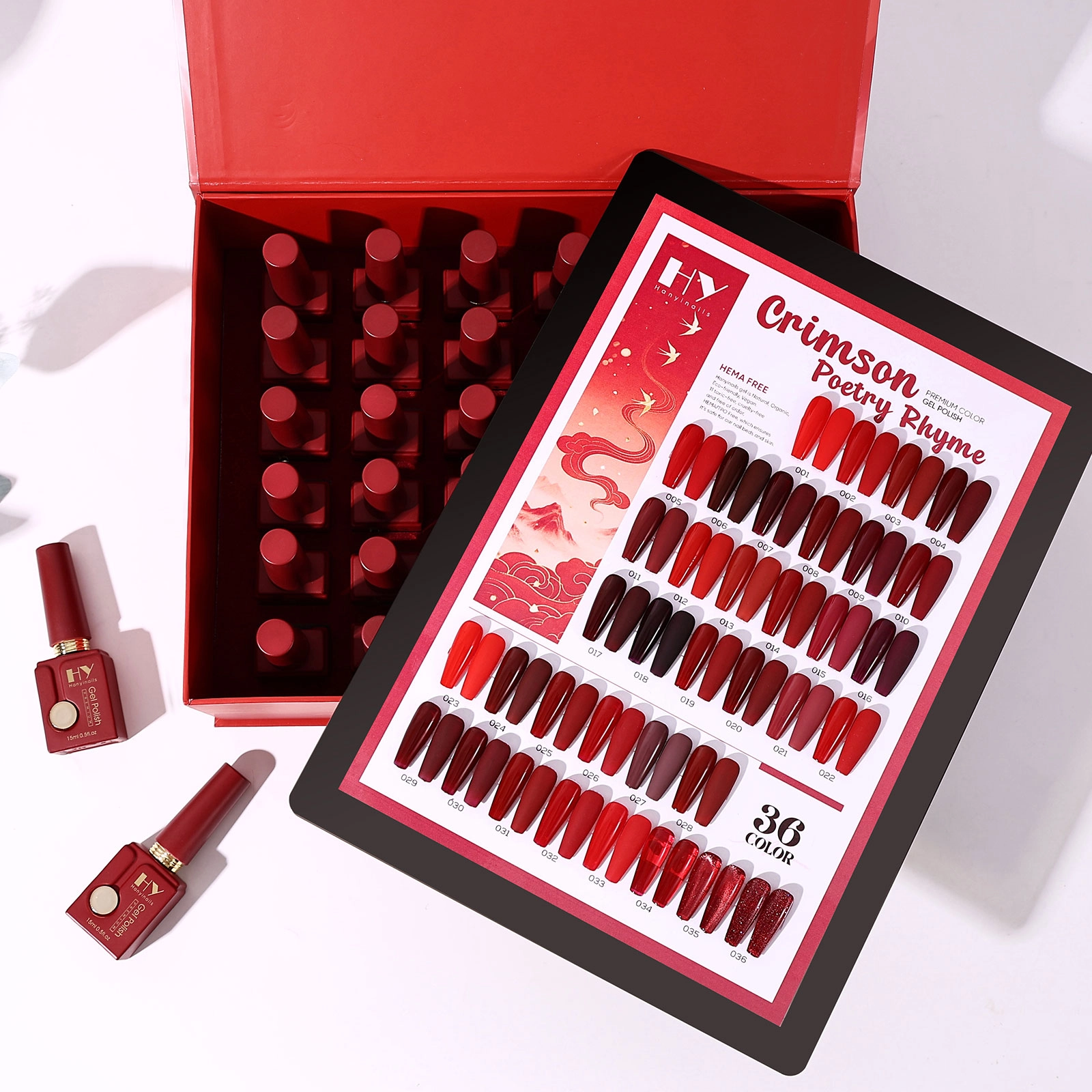 Red-Series-Gel-Polish - Hanyinails Red Series Gel Polish - Hanyinails