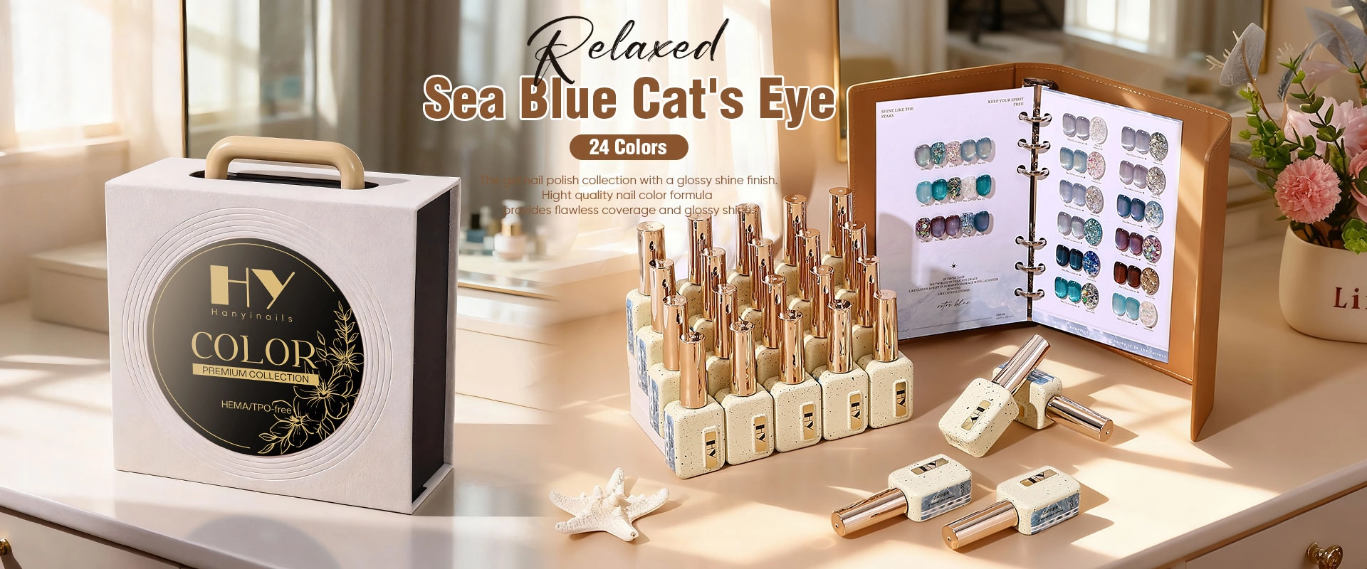Relaxed-Sea-Blue-Cat's-Eye-banner - Hanyinails